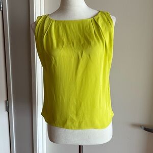 Alice + Olivia Sleeveless Silk Pleated Blouse XS